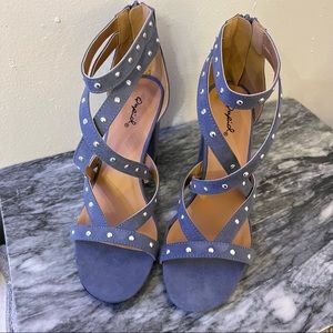 Qupid blue heels size 8.5